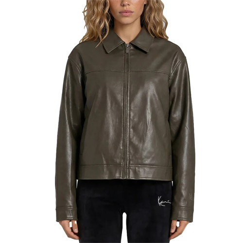 Karl Kani Γυναικείο μπουφάν OG PU Leather Boxy Jacket